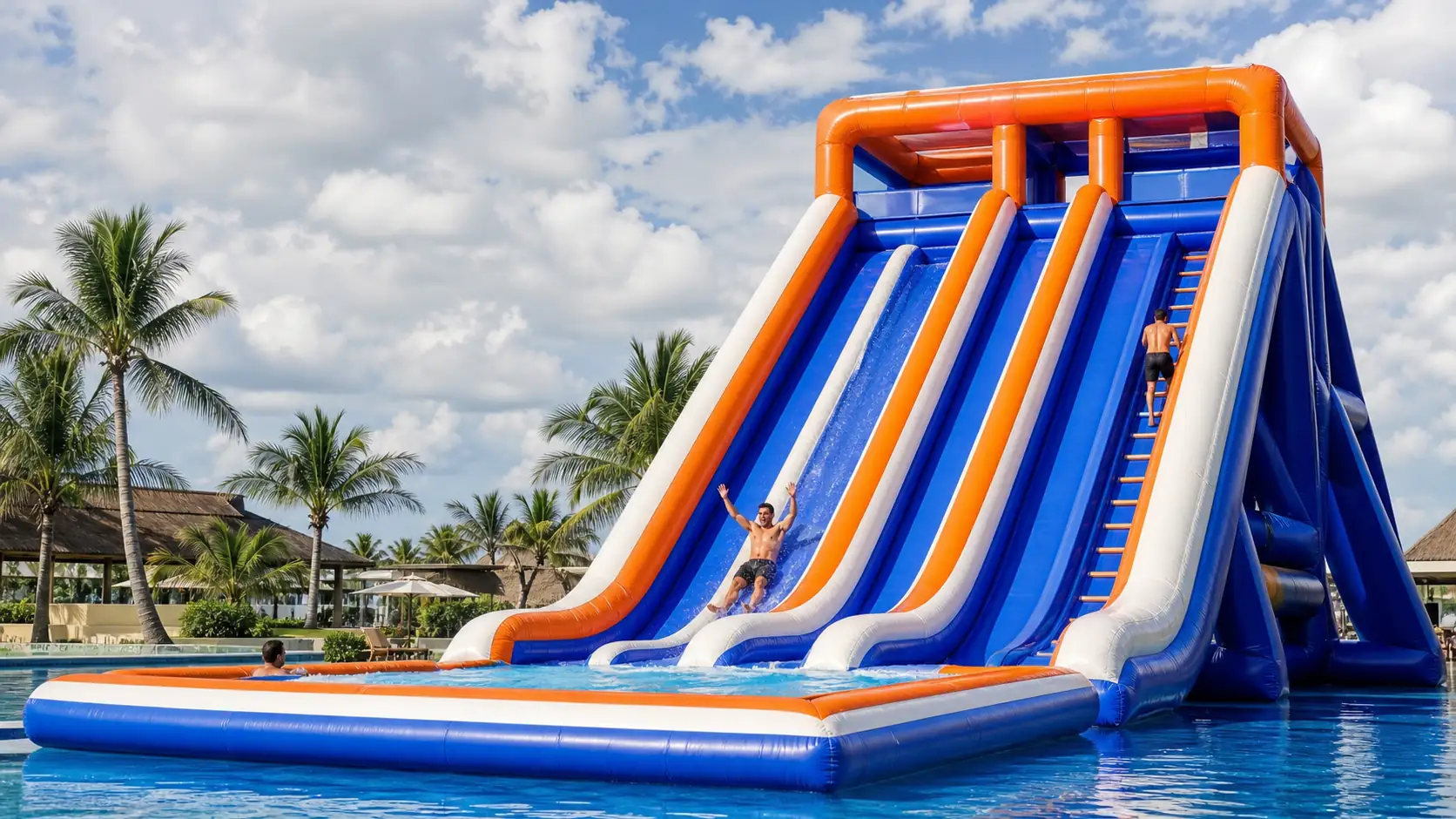 Guida allo scivolo acquatico gonfiabile per adulti: unità XL e da resort per grandi strutture