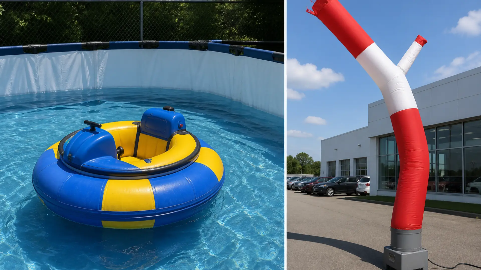 Bumper Boats vs. Air Dancers: Welches aufblasbare Produkt generiert für Vermieter mehr Umsatz?