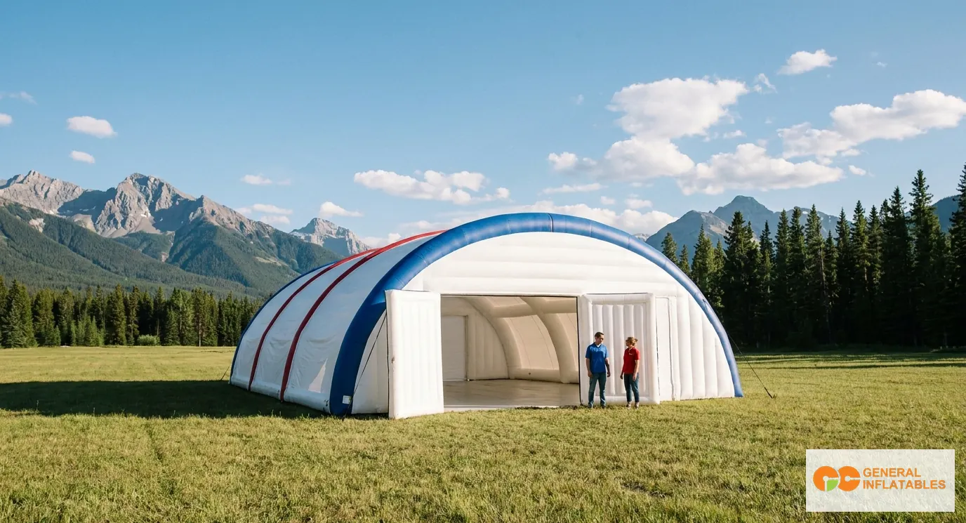 Commercial Inflatable Tents: When to Choose Air-Sealed vs Metal-Frame Construction