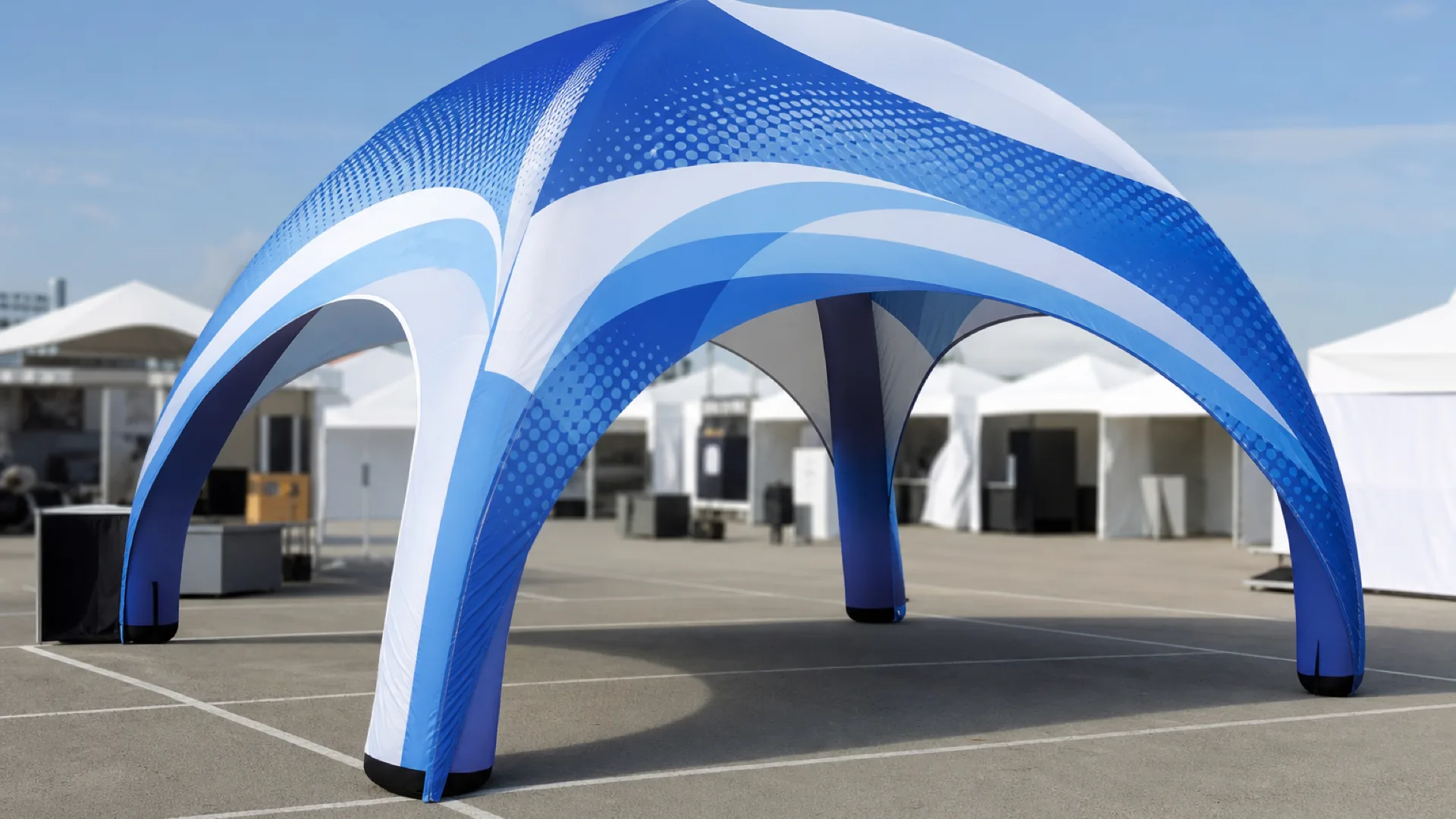Tentes gonflables promotionnelles et événementielles : guide pour salons, expositions et branding