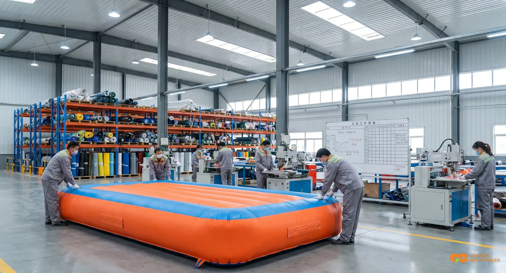 Délai des structures gonflables : production réaliste 25-45 jours