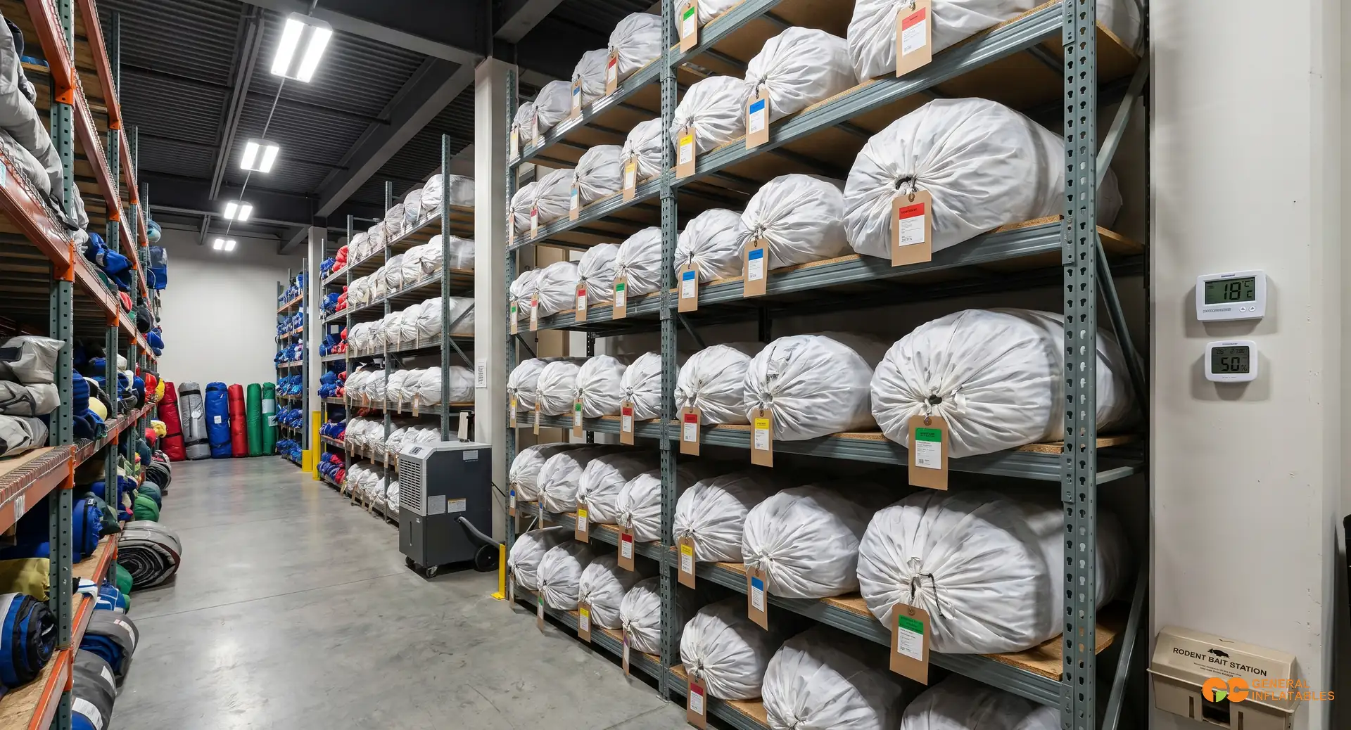 SOP stockage gonflables : entretien hors saison pour loueurs