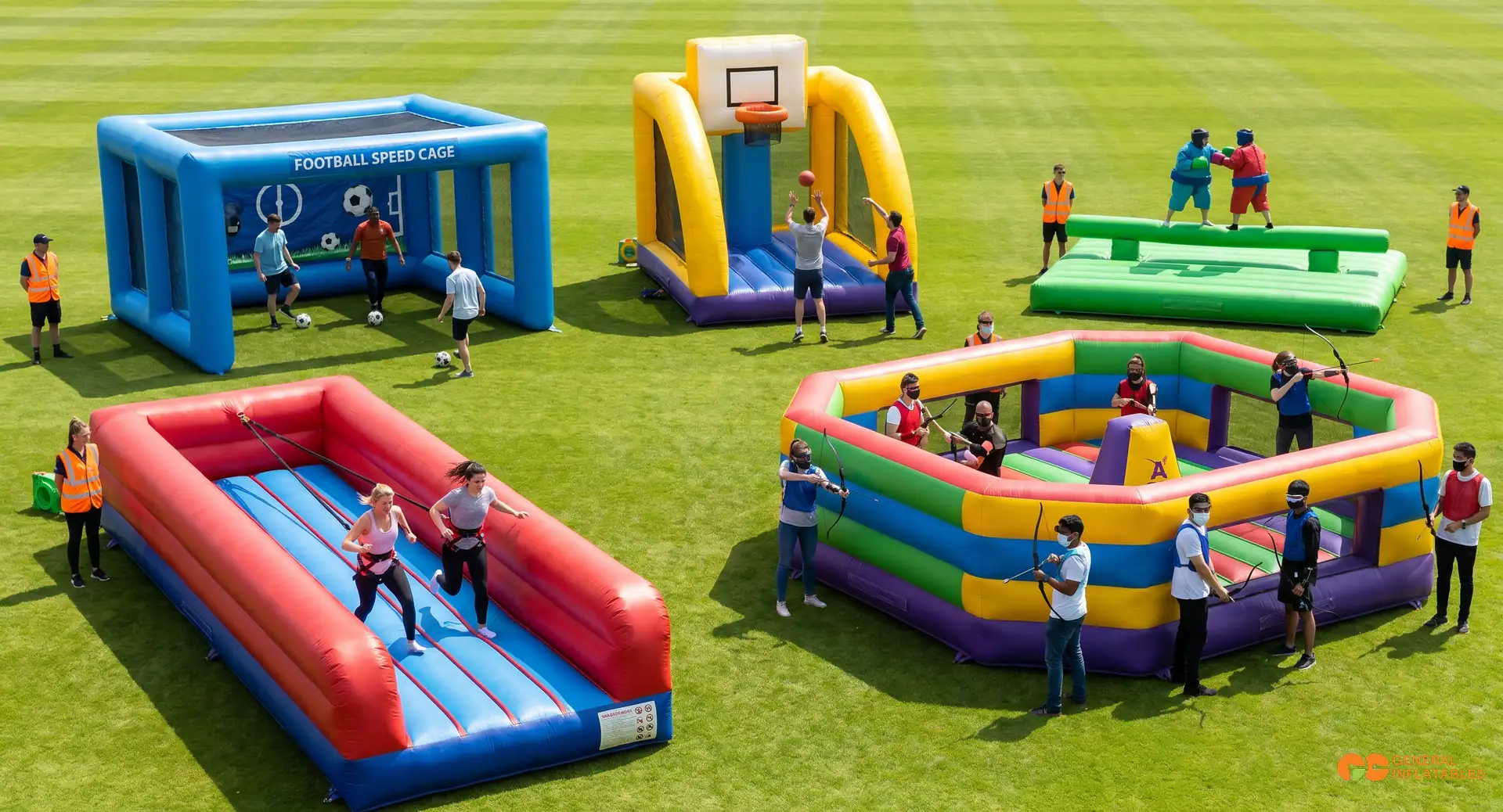 Guide d'achat jeux sportifs gonflables : 8 SKUs événements pro