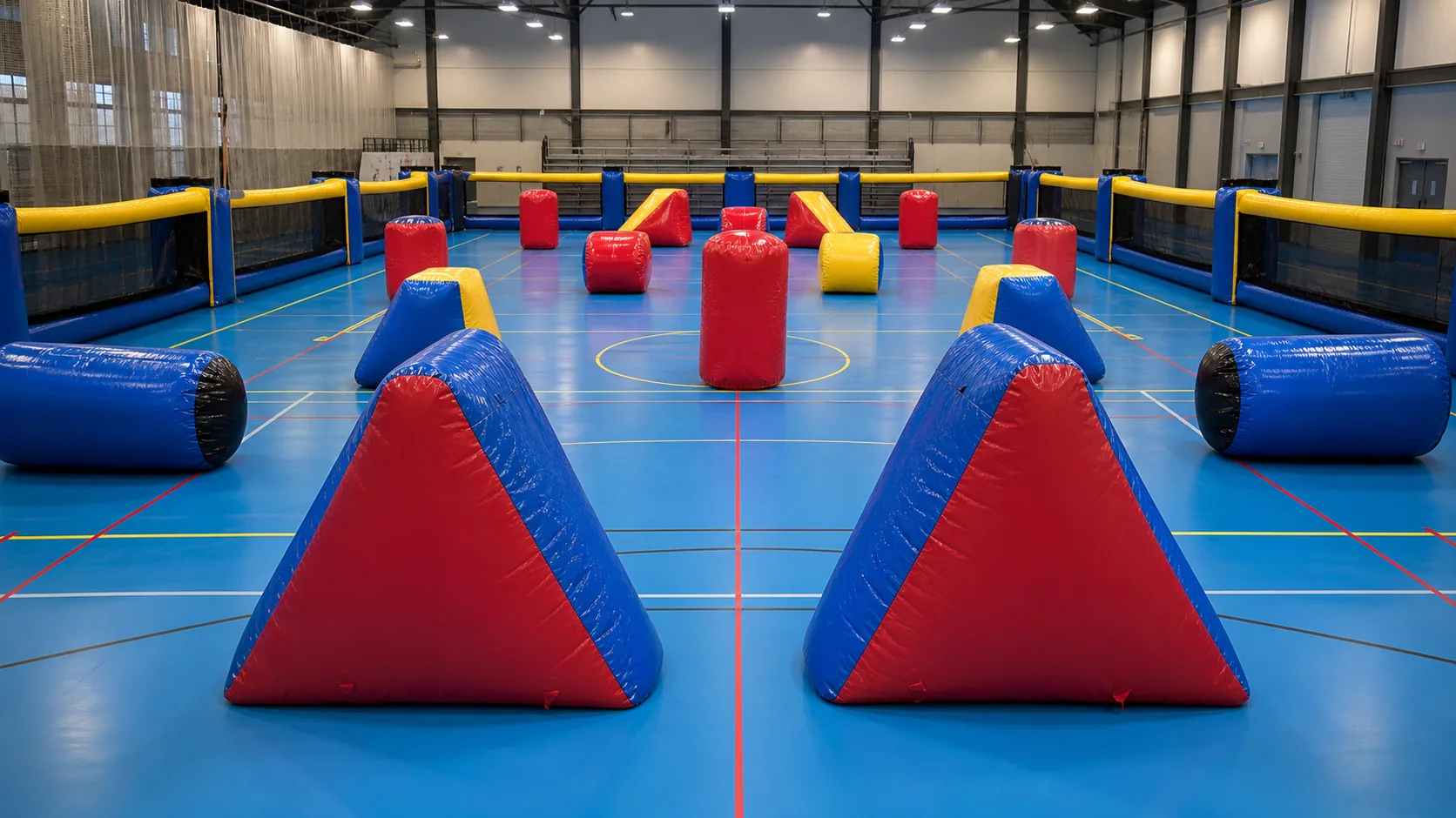 Arene da battaglia gonfiabili: guida all'acquisto di archery tag e bunker da paintball