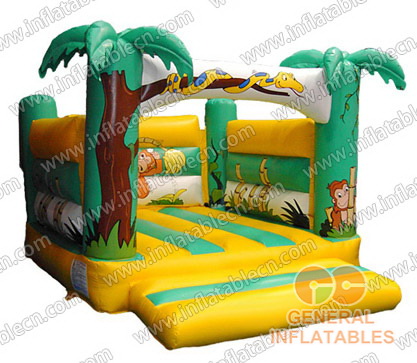 GB-220 micro-jungle bounce snake and mokey inflatable castle