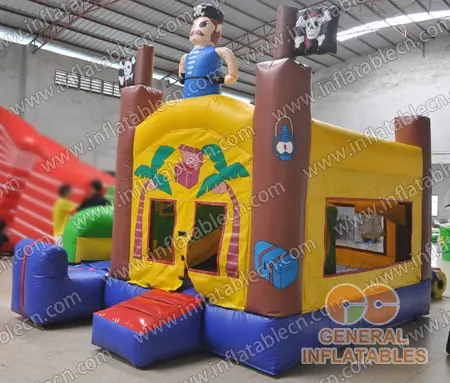  Inflable combo de salto pirata