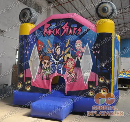 GB-279 Casa de rebote de rock star inflable