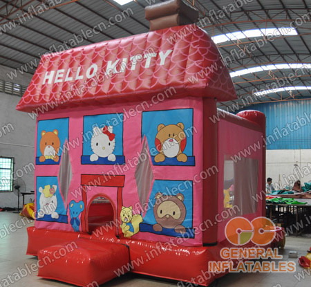 GB-283 Inflatable Hello Kitty Bounce House