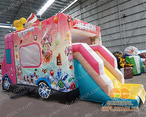GB-322 Ice cream bounce combo with slide