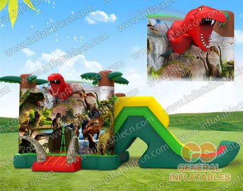 GB-337 Sautoir de dinosaure avec toboggan
