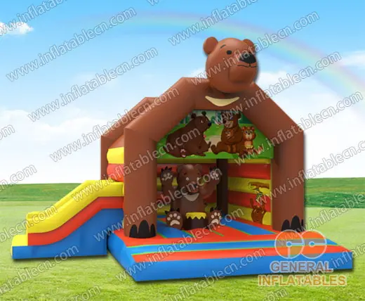  Combo Maison de saut Ours en peluche