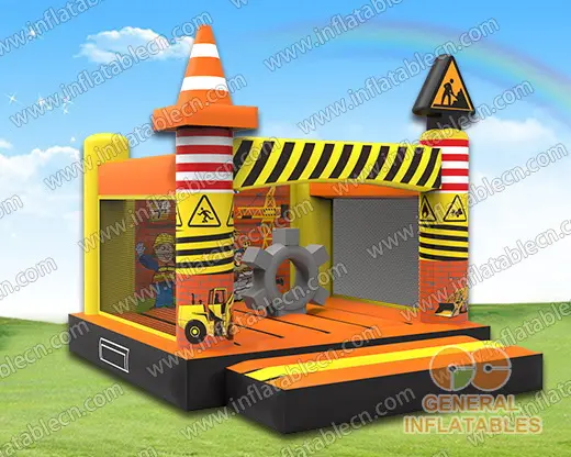 GB-407 Construction site bounce house