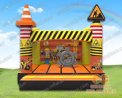 GB-407 Construction site bounce house