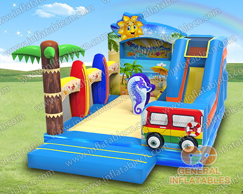 GB-444 Beach party bounce house combo