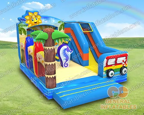 GB-444 Beach party bounce house combo