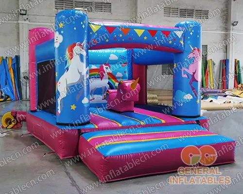 GB-453 Castillo hinchable de unicornio