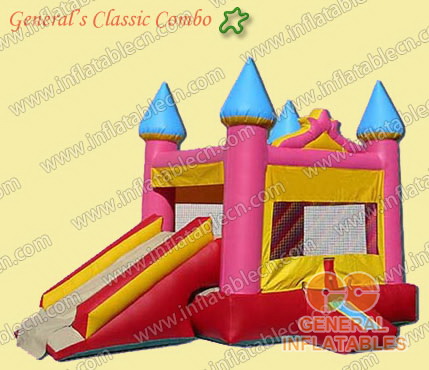 GB-89 Pink castle combo bouncer on sale
