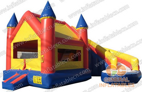 GC-083 带扭转滑梯的城堡组合