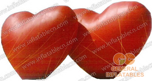GCar-003 Inflatable advertising red heart for sale