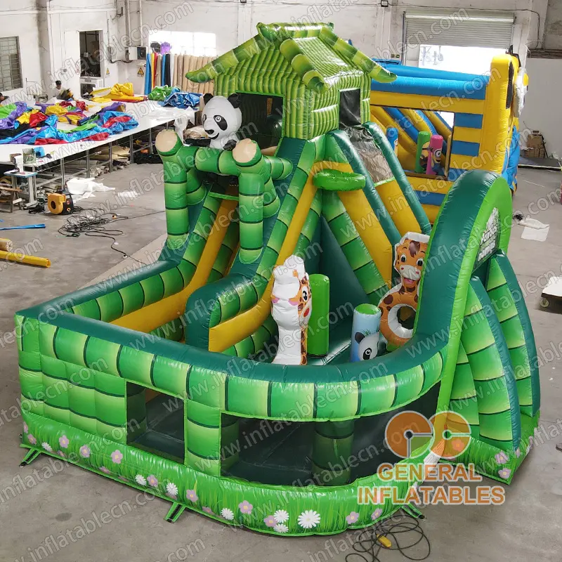 GF-016 inflatable funland with climbing