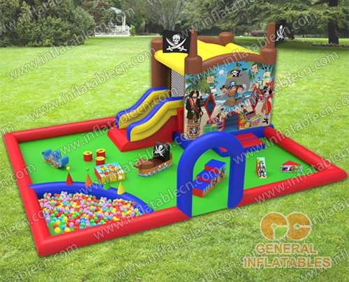 GF-113 Pirate indoor playland with softplay and ball pond