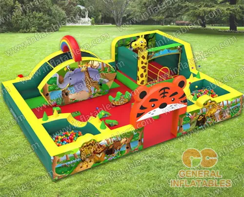 GF-115 Parco giochi da interno safari con softplay e laghetto di palline