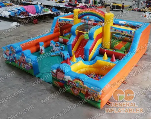 GF-116 Kids world indoor playland with softplay and ball pond