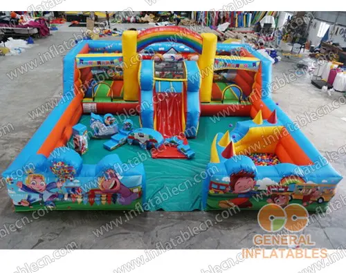 GF-116 Kids world indoor playland with softplay and ball pond