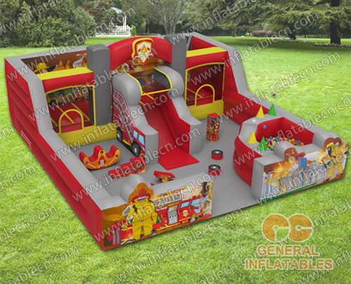 GF-117 Feuerwache Indoor-Spielplatz mit Softplay und Ballteich