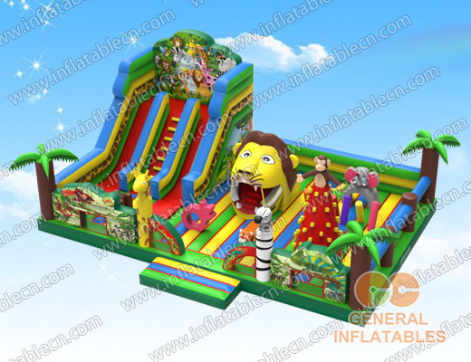 GF-127 Parco giochi giungla con bocca di leone in movimento