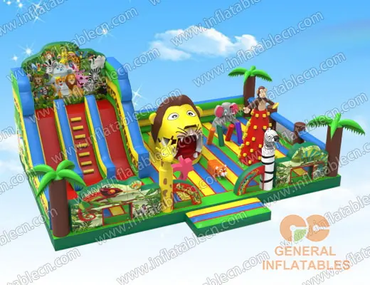 GF-127 Terrain de jeu Jungle avec bouche de lion mobile