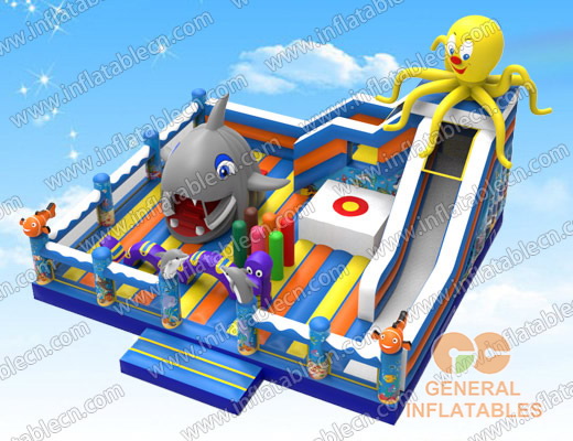 GF-130 Under the sea playgroud with moving shark mouth