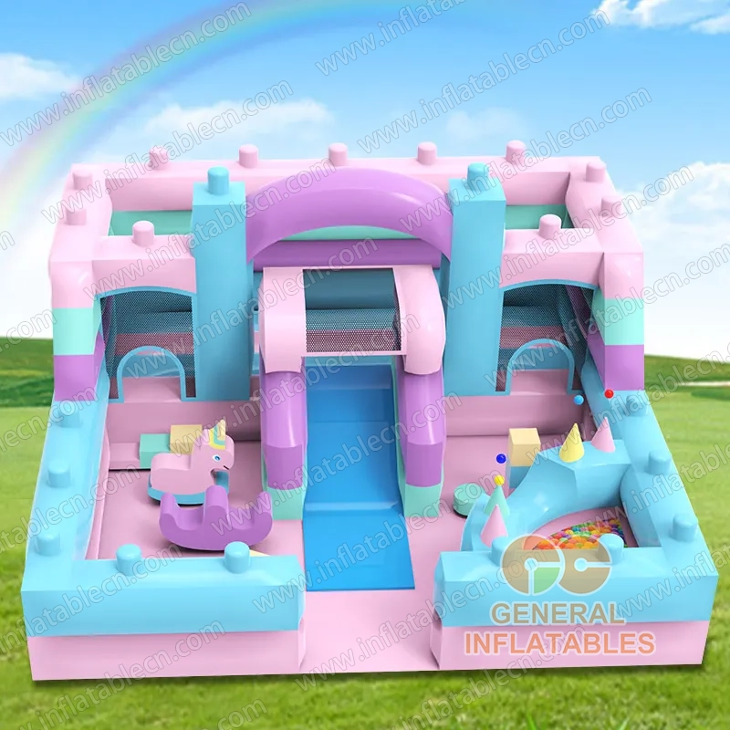GF-186 Parco giochi Macaron con softplay
