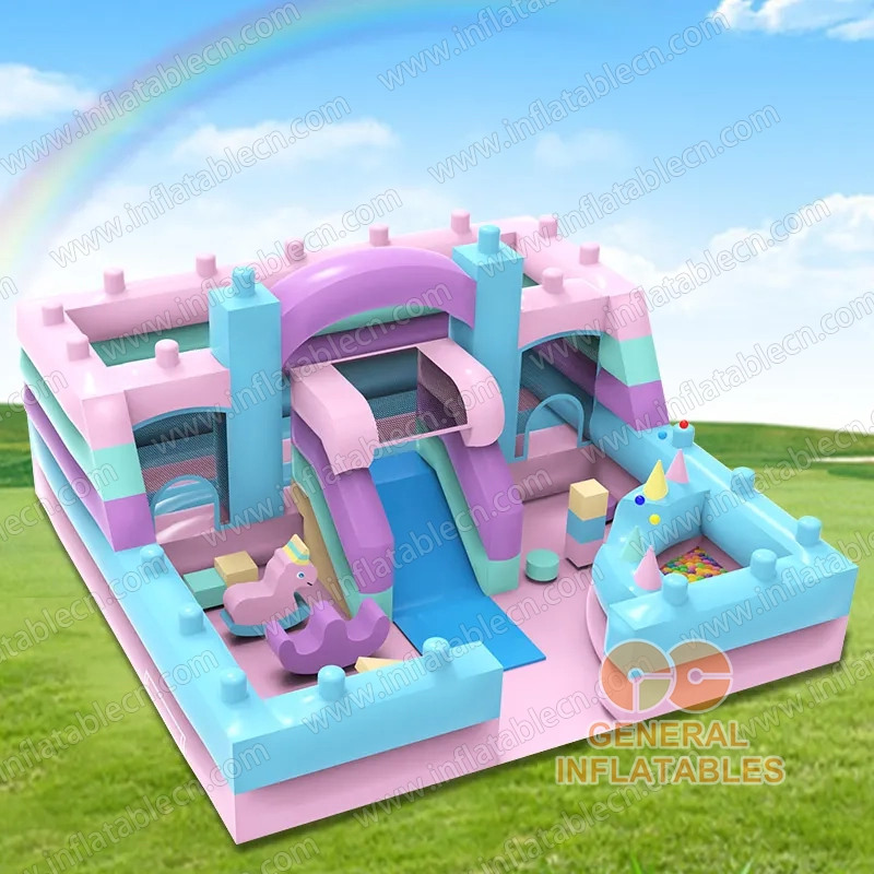 GF-186 Parco giochi Macaron con softplay