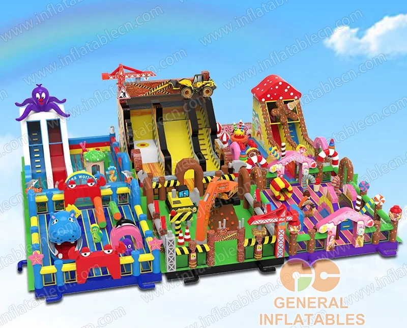 GF-196 Parc de jeux gonflable