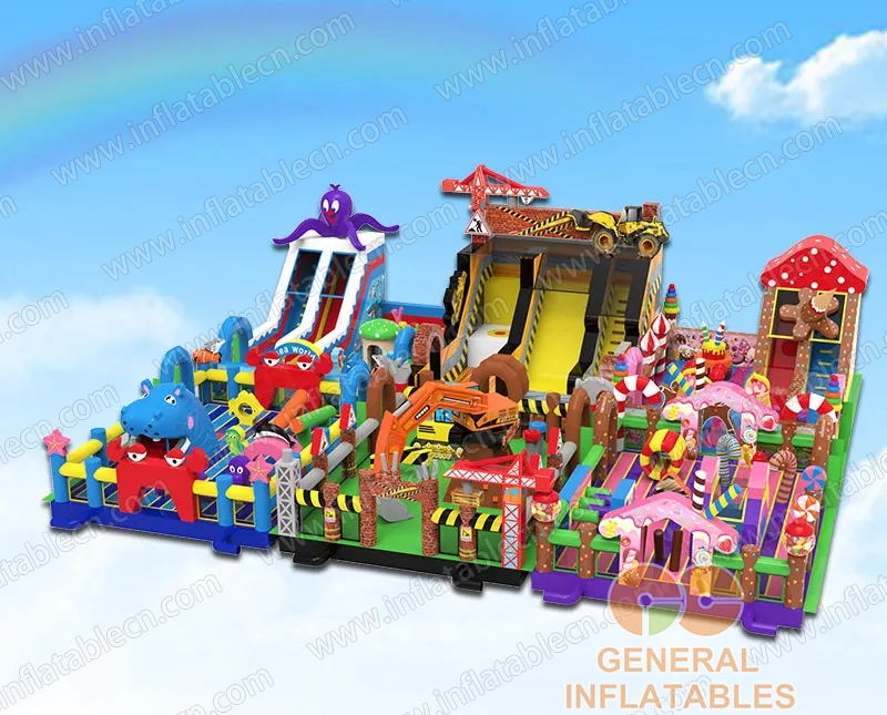 GF-196 Parc de jeux gonflable