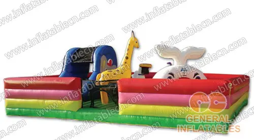  Happy Zoo Inflatable Funland