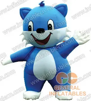 GM-004 Gato Azul Inflable en Movimiento