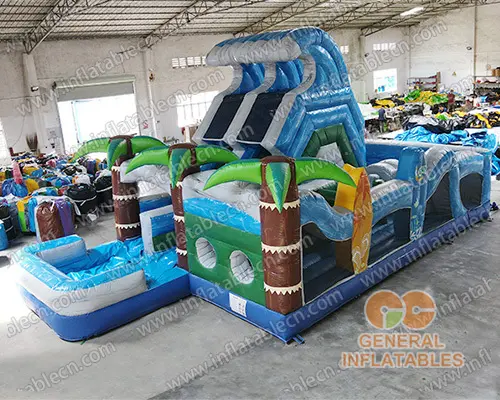 GO-197 Obstacle course with pool