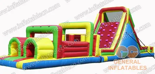 GO-056 60ftl Inflatable Slide Obstacle Course