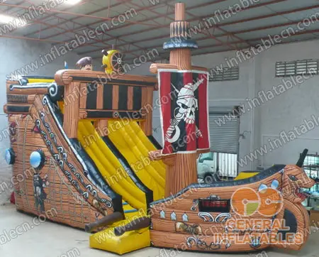 GS-151 Inflatable Pirateship Slides