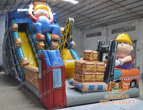 GS-188 Bob the builder inflatable slide