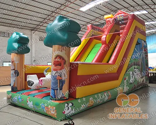 GS-206 Tobogán de granja inflable