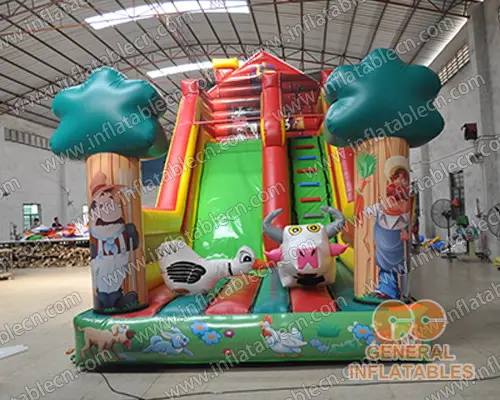 GS-206 Tobogán de granja inflable