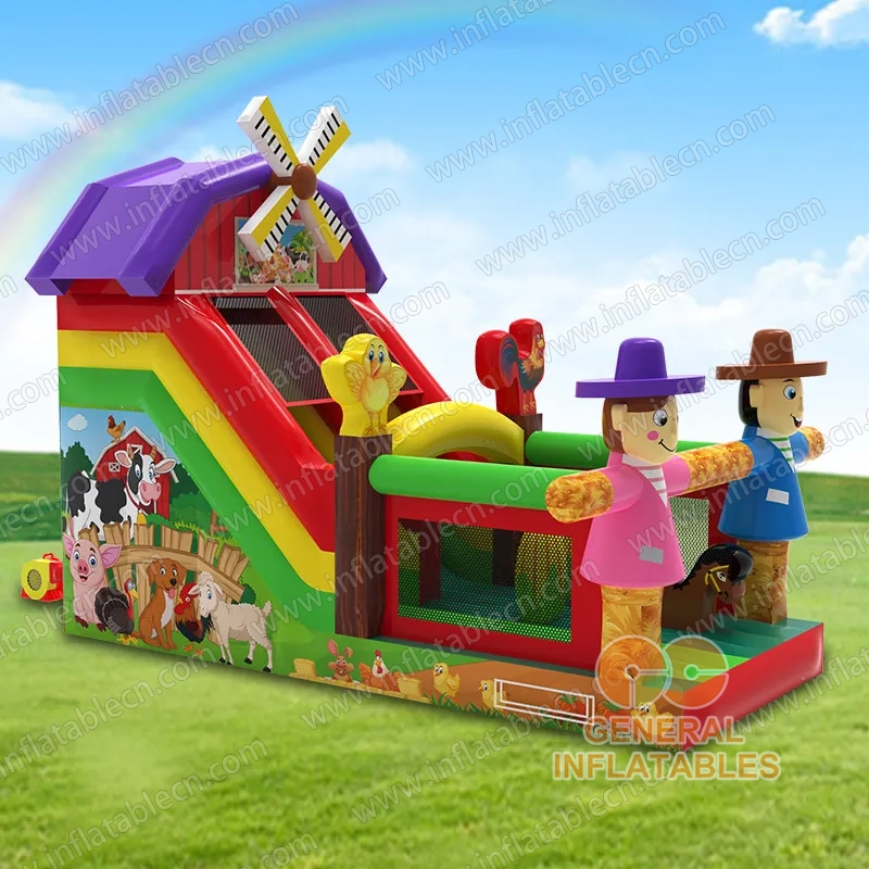 GS-283 Inflatable farm slide