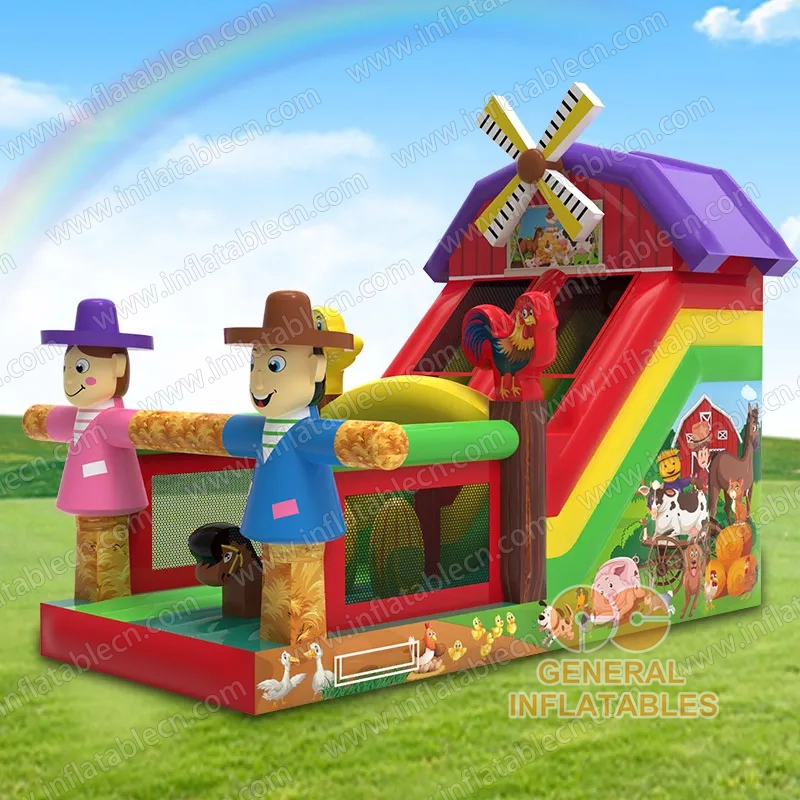 GS-283 Inflatable farm slide