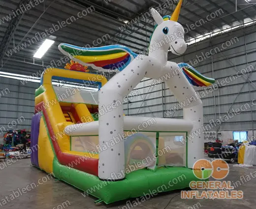 GS-005 Unicorn inflatable slide