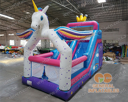 GS-005 Unicorn inflatable slide