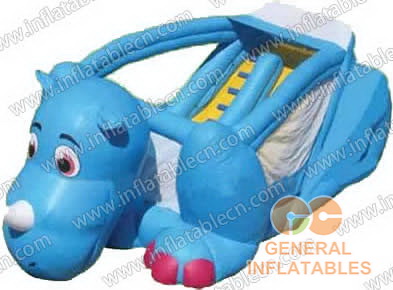 GS-61 Inflatable rhino slide