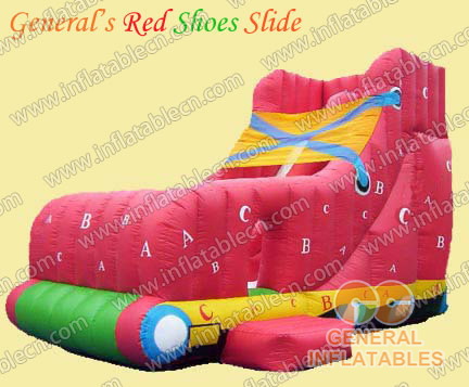 GS-74 Inflatable red shoes slide